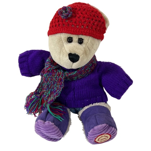 Collectible Starbucks 2006 Plush Teddy Bear in Winter Outfit - Picture 1 of 4